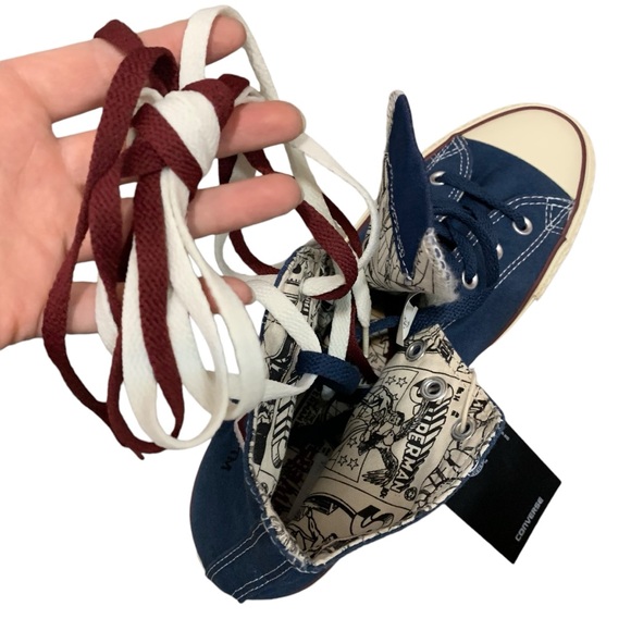 Converse DC Comic Superman Blue High-Top Sneakers - Picture 10 of 12